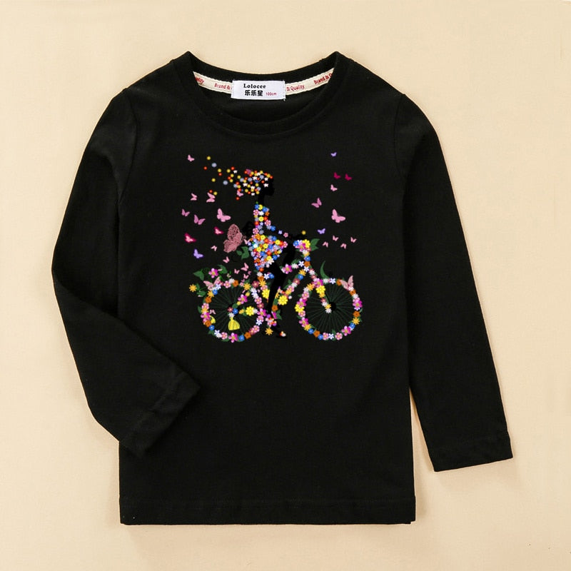Argelia girls Long Sleeve Tops Heart Shaped Party