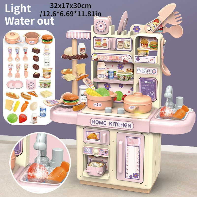 Large Children Simulation Kitchen Toy Lampligh Sound Effect - GuGuTon