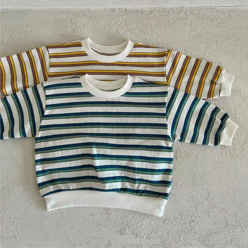 Joseph Long Sleeve Striped Sweater