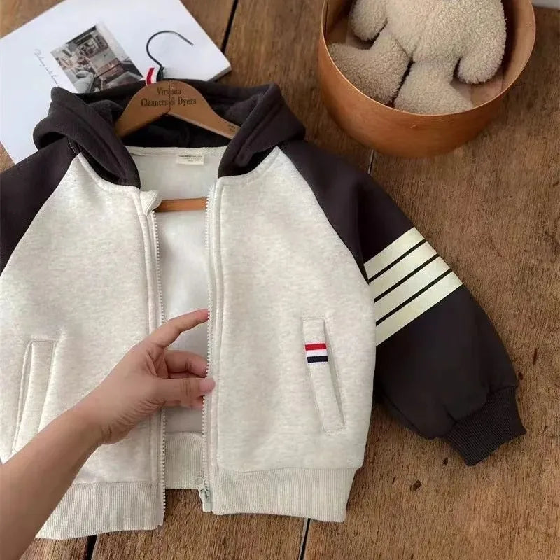 Donald Zipper Warm Little Boys Sweater Coats