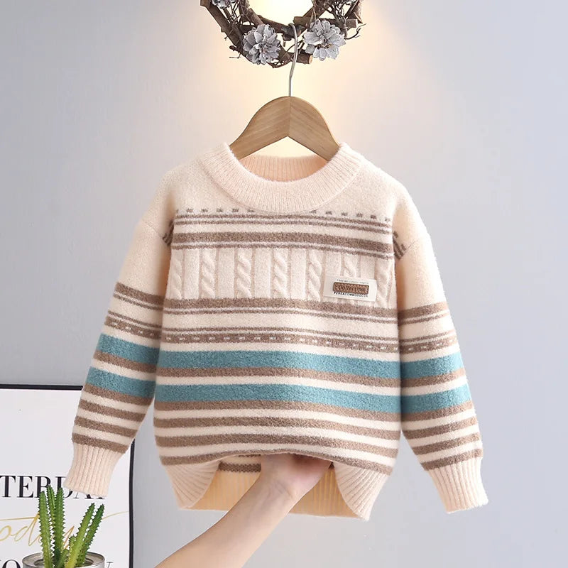 Oscar Full Sleeve Round Collar Sweater