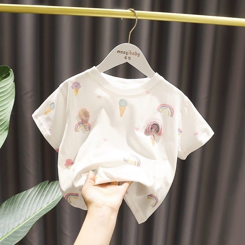 Rosina Girls T-shirt Baby sleeved Cotton