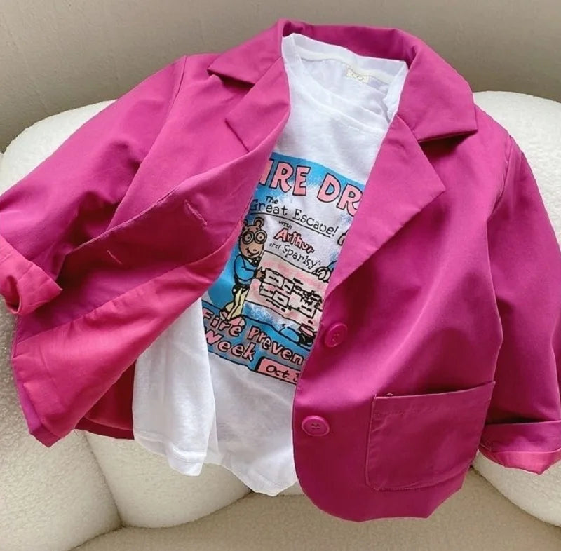 Rossauli Fashion Girl Jacket Solid Color Spring Autumn - GuGuTon baby store - Baby Fashion - Toddlers Outfits - Babies Outfits - Toddler Clothes - Kids Clothing - Newborn Clothes - Newborn Wear - Kids Wear - Trending Clothes - Trending Outfits - Fall Fashion - Winter Fashion - Girls Clothes - Boys Clothes - Babies Wear - Kids Accessories - KidsWear - Summer Clothes - Summer Fashion - Summer Trend - Falls Sweaters - Tops - Bottom - Jeans - Blouse - Dresses - Newborn Dresses - Toys