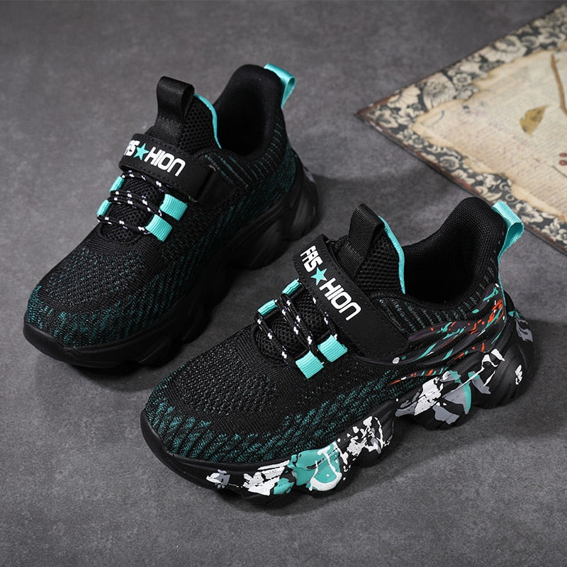 Shoes Boys Sneakers Knit Children Casual Sneakers