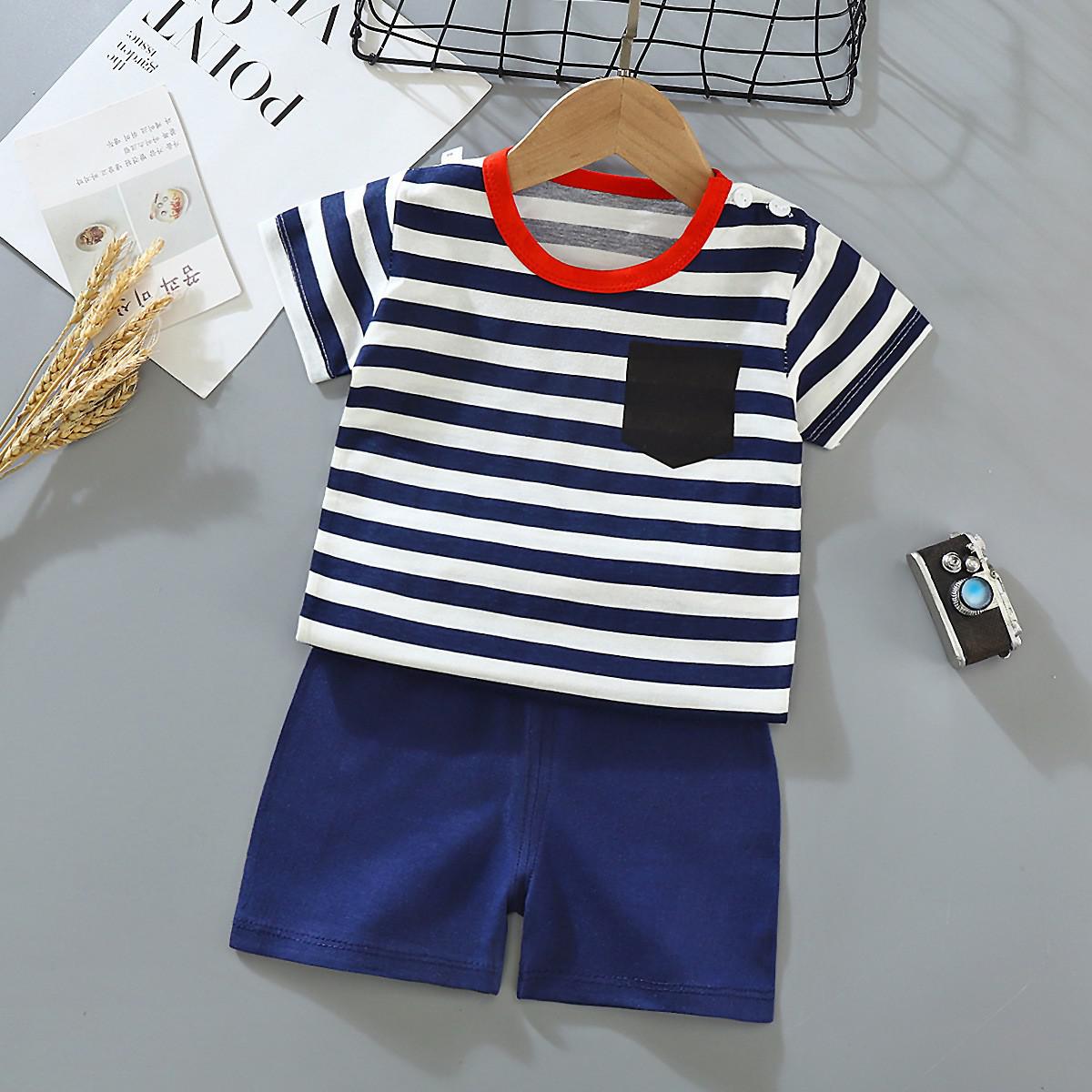 Steven Boys cartoon t-shirt and shorts set - GuGuTon