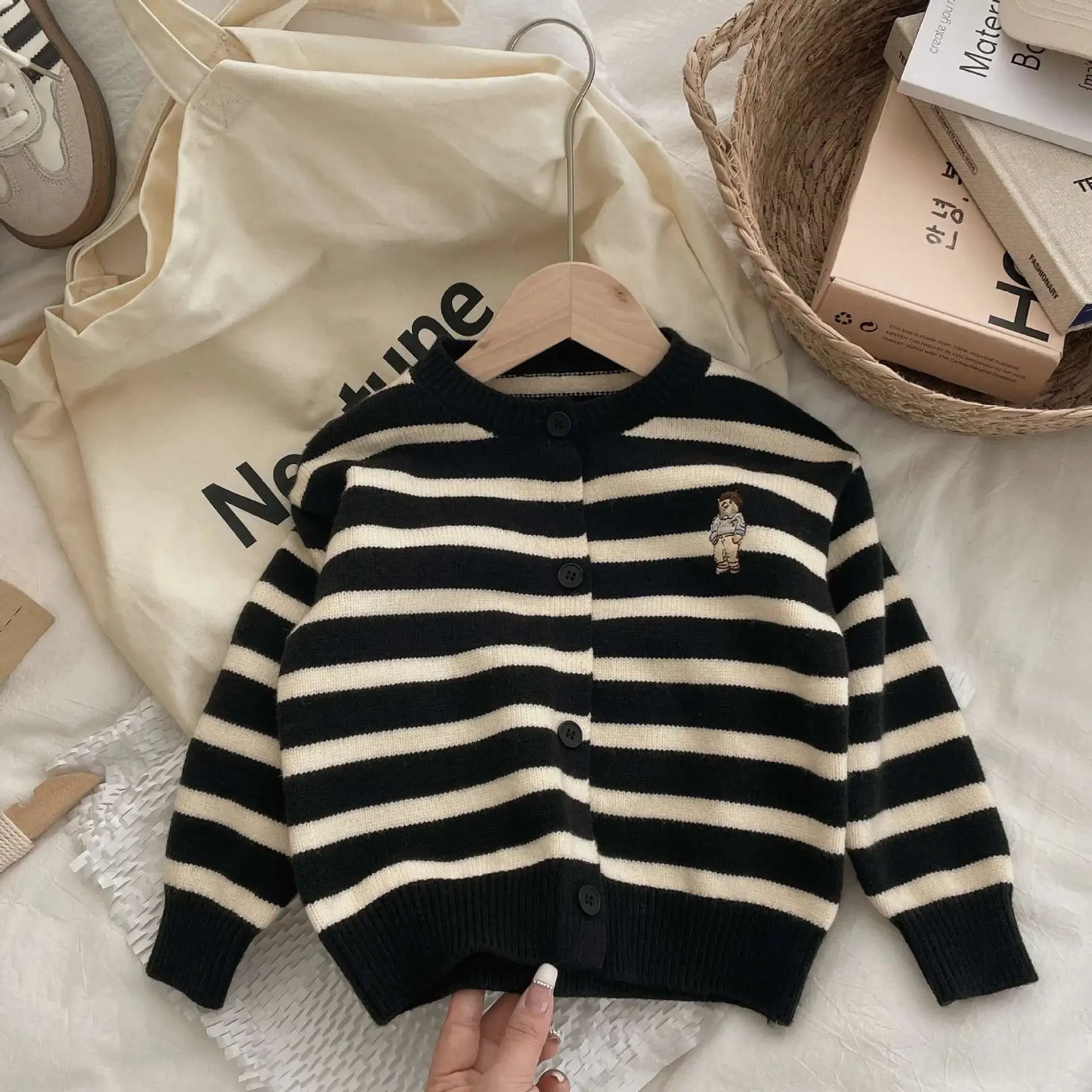 Alonso Bear Toddler Boys Sweater