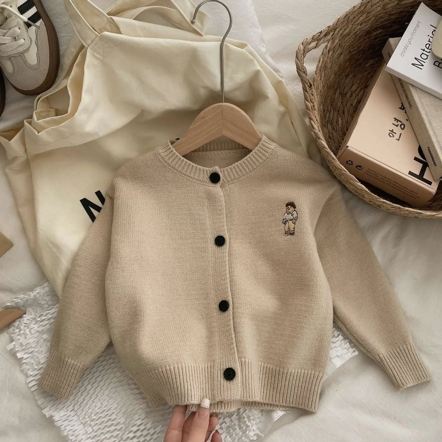Alonso Bear Toddler Boys Sweater