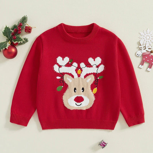 Rodolfo Kids Baby Christmas Sweaters - GuGuTon baby store - Baby Fashion - Toddlers Outfits - Babies Outfits - Toddler Clothes - Kids Clothing - Newborn Clothes - Newborn Wear - Kids Wear - Trending Clothes - Trending Outfits - Fall Fashion - Winter Fashion - Girls Clothes - Boys Clothes - Babies Wear - Kids Accessories - KidsWear - Summer Clothes - Summer Fashion - Summer Trend - Falls Sweaters - Tops - Bottom - Jeans - Blouse - Dresses - Newborn Dresses - Toys