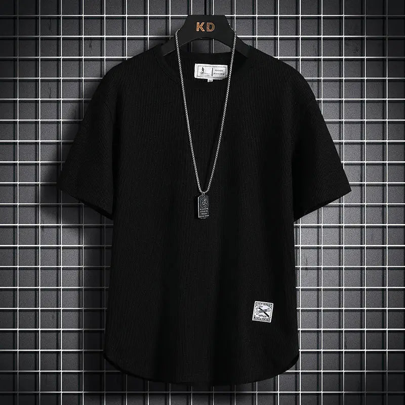 Isaac Round Neck Loose Hong Kong Style Tees