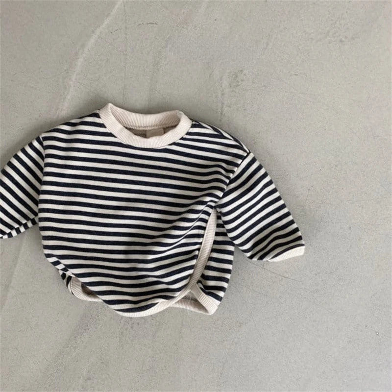 Jhon Striped Pullover Long Sleeve Sweater
