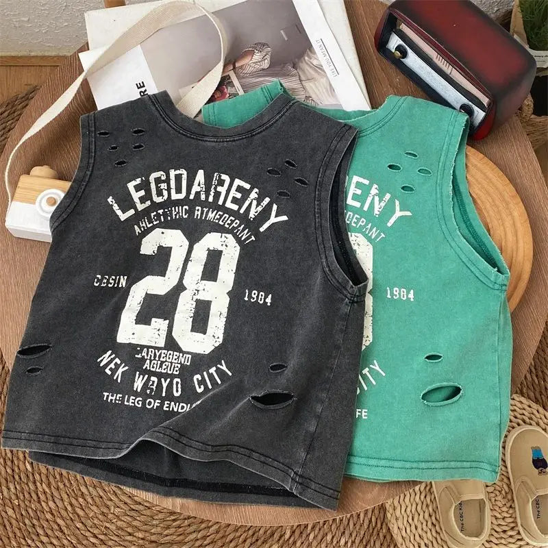 Carlos Handsome Pure Cotton Tank Tees