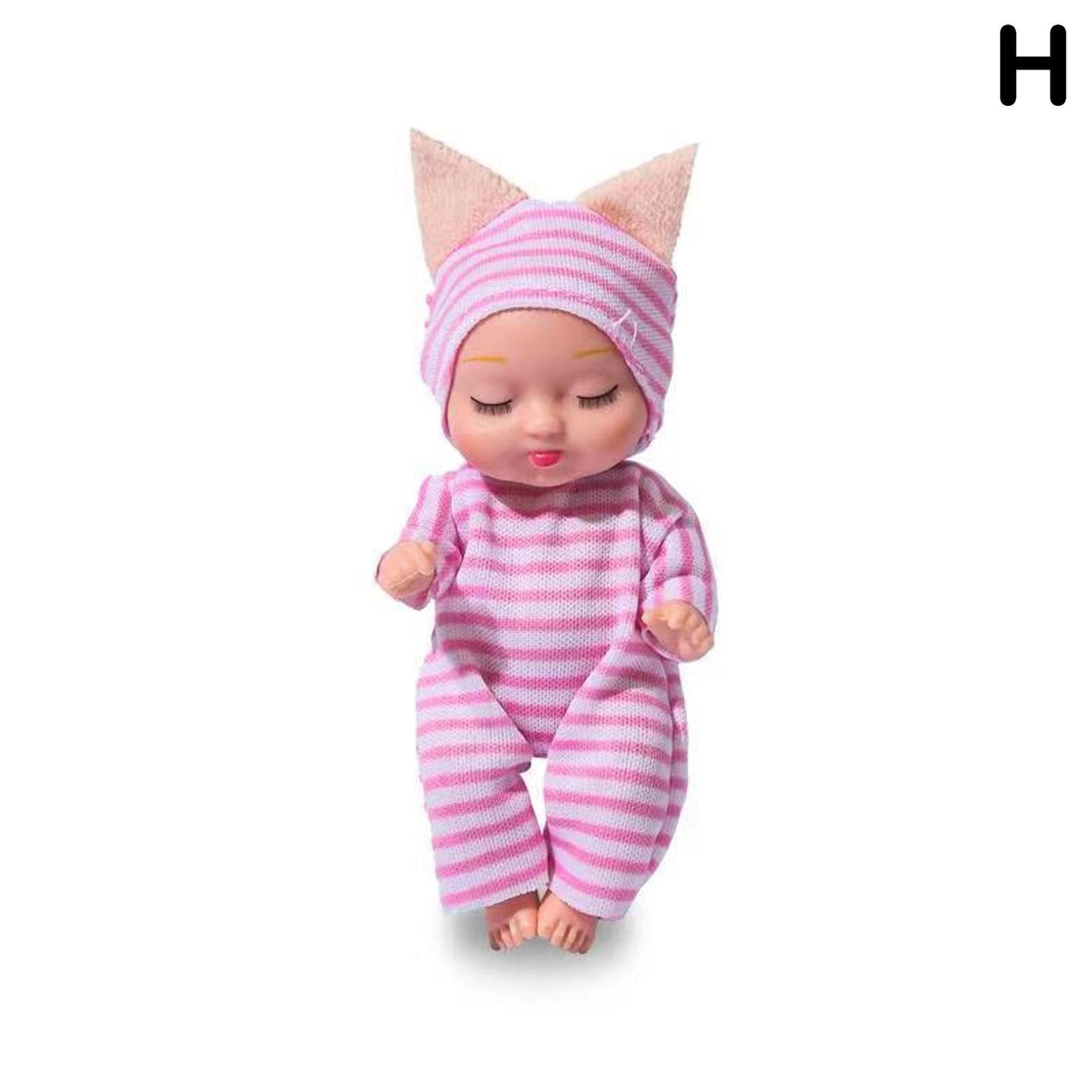 Rebirth Sleeping Simulated Moveable Joints Mini Soothe Cute Sleep Baby Dolls - GuGuTon