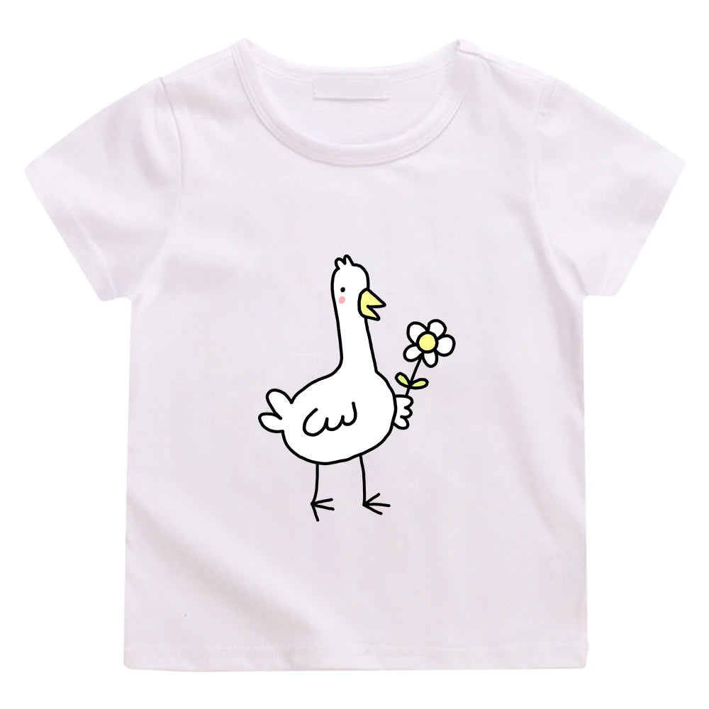 Keytel Short Sleeve Boys an Kawaii Print Tees