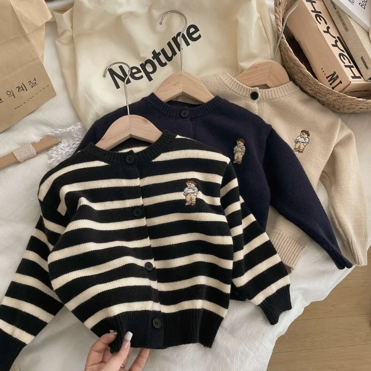 Alonso Bear Toddler Boys Sweater