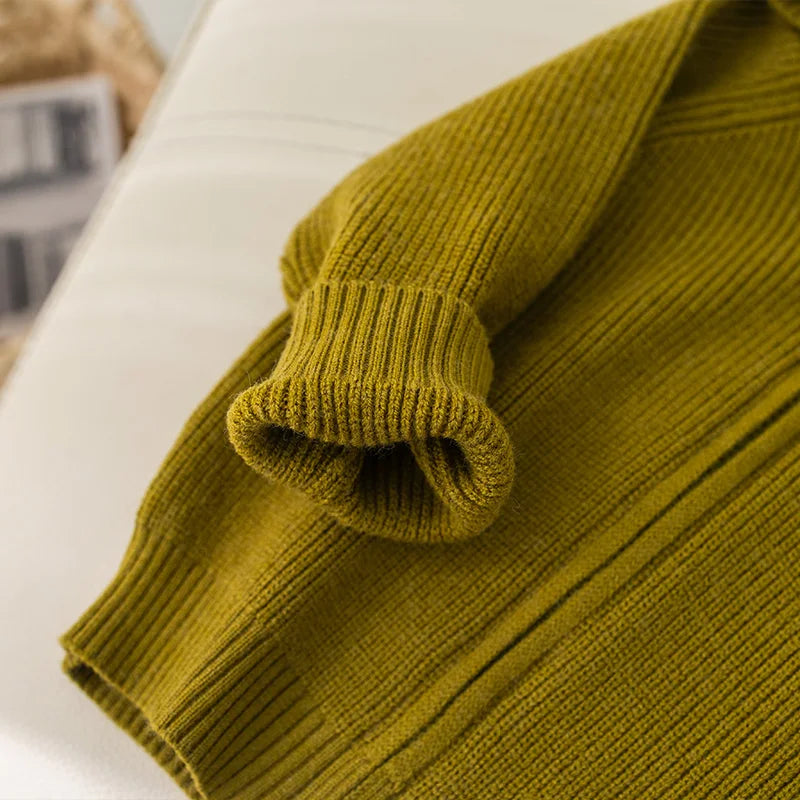 Orlando Plain Zipper Knit Sweater
