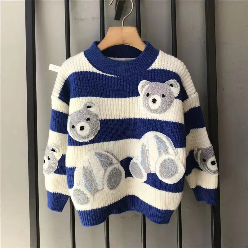 Teodoro Round Neck Long Sleeve Sweater