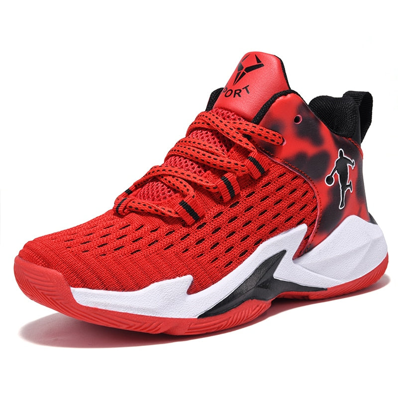 Boys Brand Mesh Basketball Shoes 8 Kids Sneaker - GuGuTon