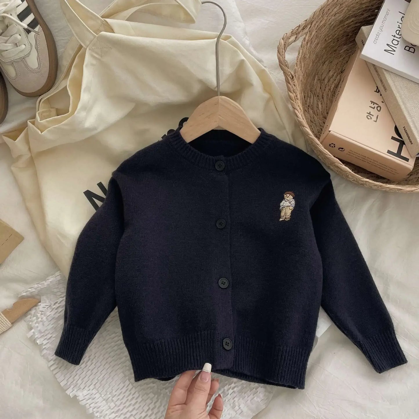 Alonso Bear Toddler Boys Sweater