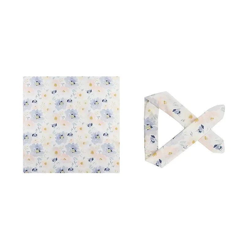 infant Rayon 1PCS Swaddle Wrap With 1 Hat Headband Solid Print Rainbow