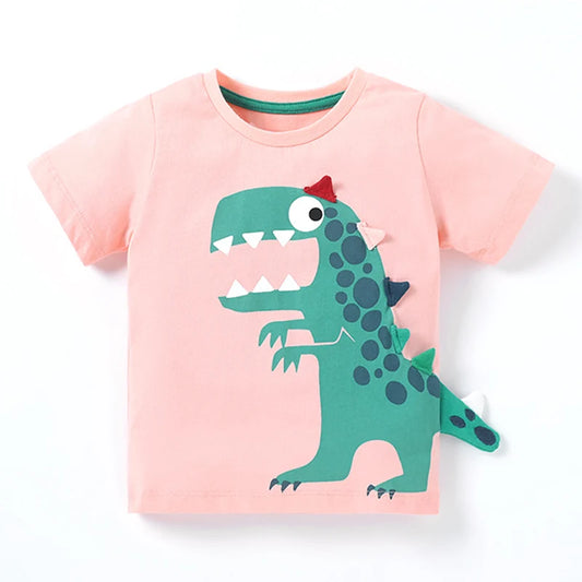 Saul Animal Dinosaur Cotton Tees - GuGuTon baby store - Baby Fashion - Toddlers Outfits - Babies Outfits - Toddler Clothes - Kids Clothing - Newborn Clothes - Newborn Wear - Kids Wear - Trending Clothes - Trending Outfits - Fall Fashion - Winter Fashion - Girls Clothes - Boys Clothes - Babies Wear - Kids Accessories - KidsWear - Summer Clothes - Summer Fashion - Summer Trend - Falls Sweaters - Tops - Bottom - Jeans - Blouse - Dresses - Newborn Dresses - Toys