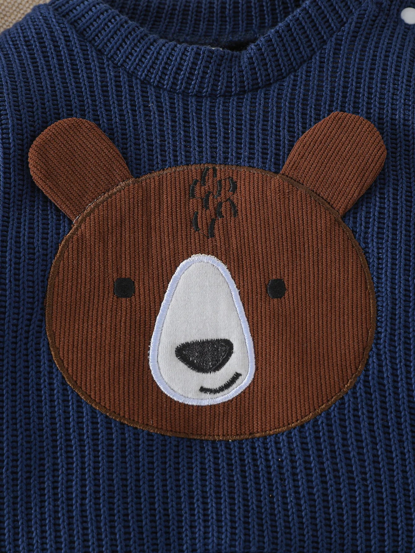 Ben Long Sleeve Cartoon Bear Sweater