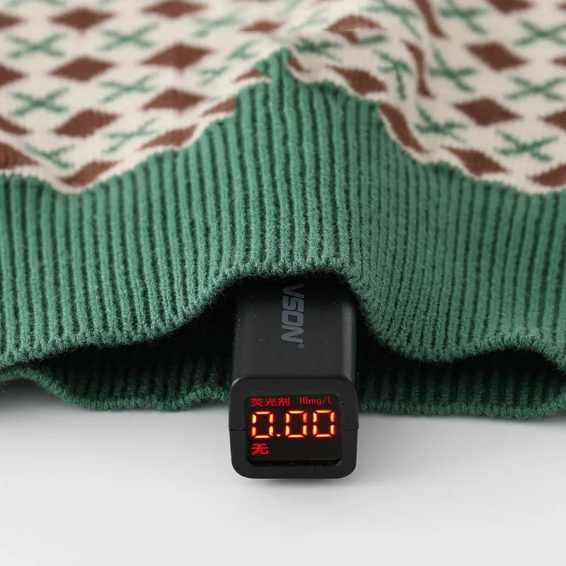 Omar Pullovers Elastic Plaid Knitted Sweaters