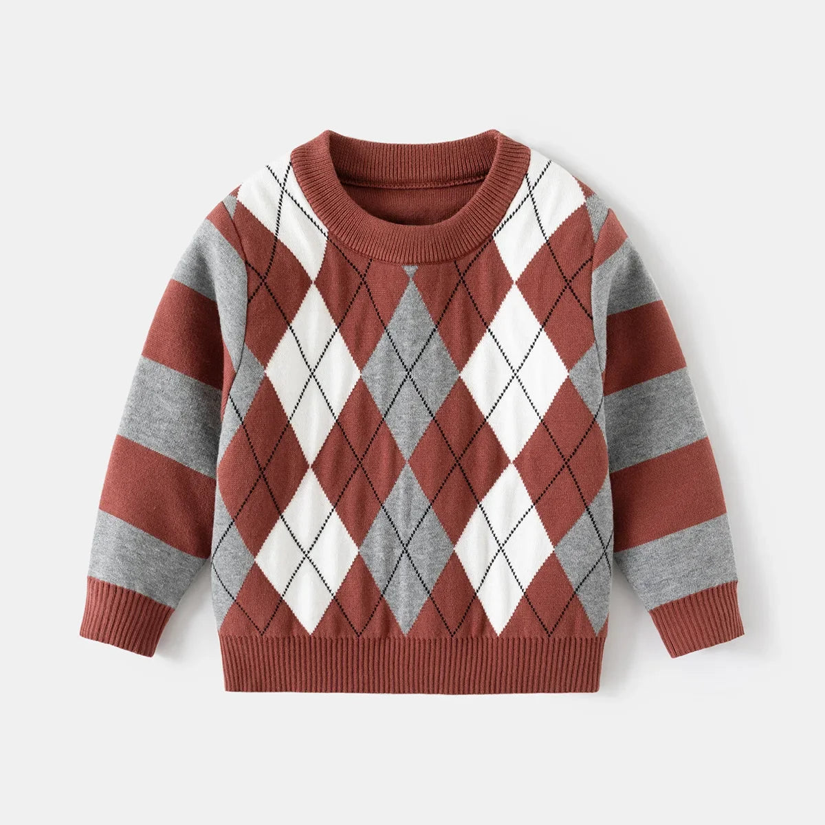 Sandy Diamond Pattern Knitwear Sweater