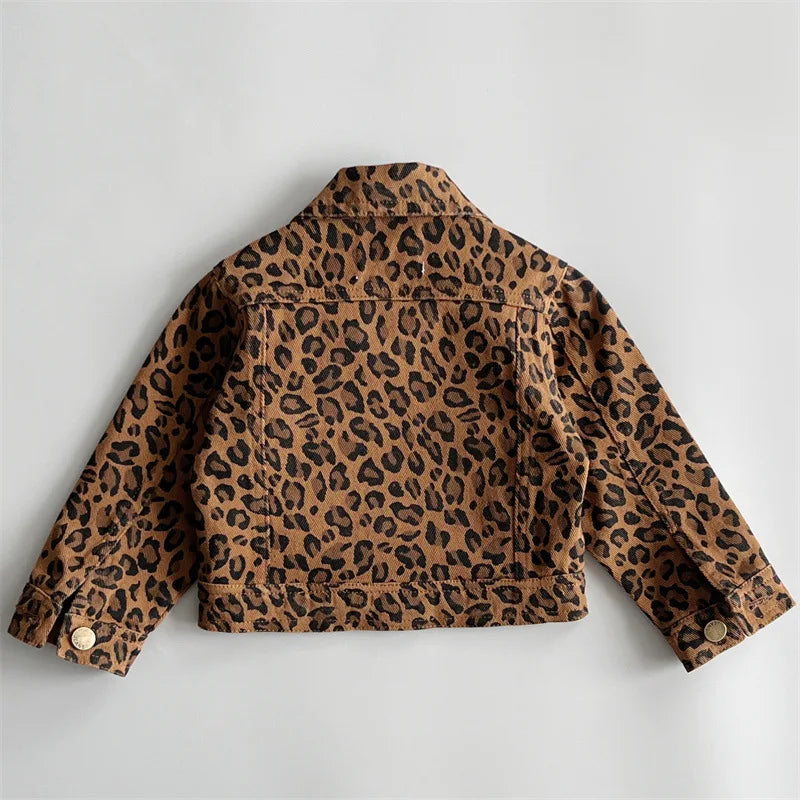 Daniela Leopard Print Girls Jacket spring Confort