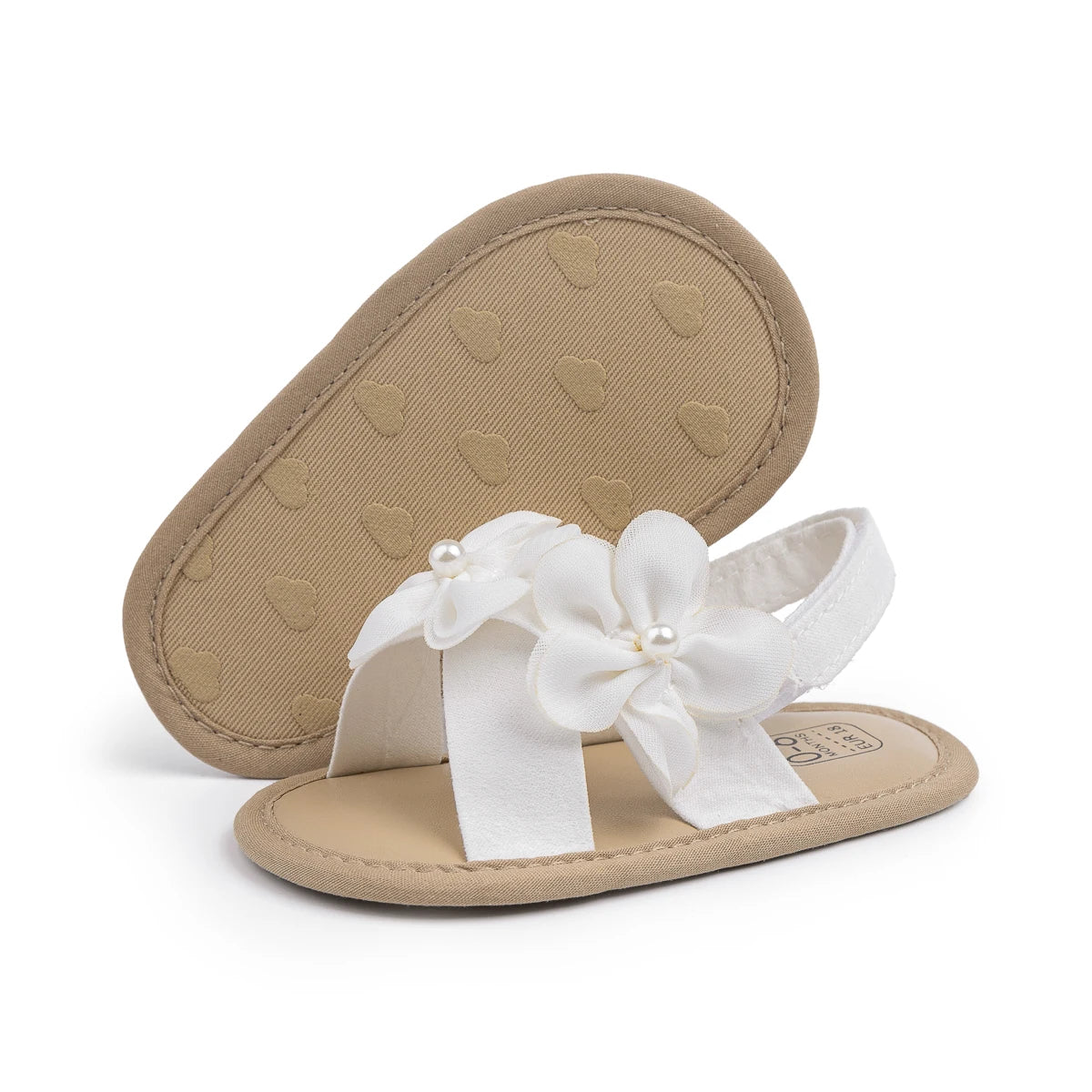 2025 New Baby Girls Shoes Flowers With Pearls Summer Cool Princess Sandals