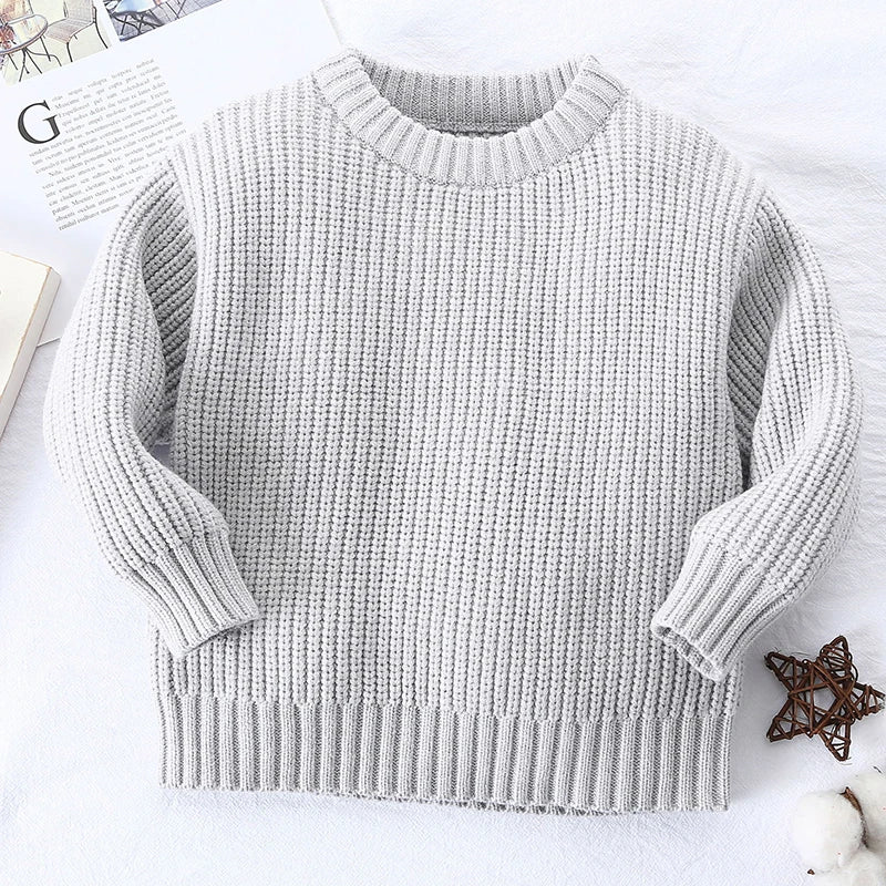 Tito Casual Chunky Cable Knit Baby Sweater