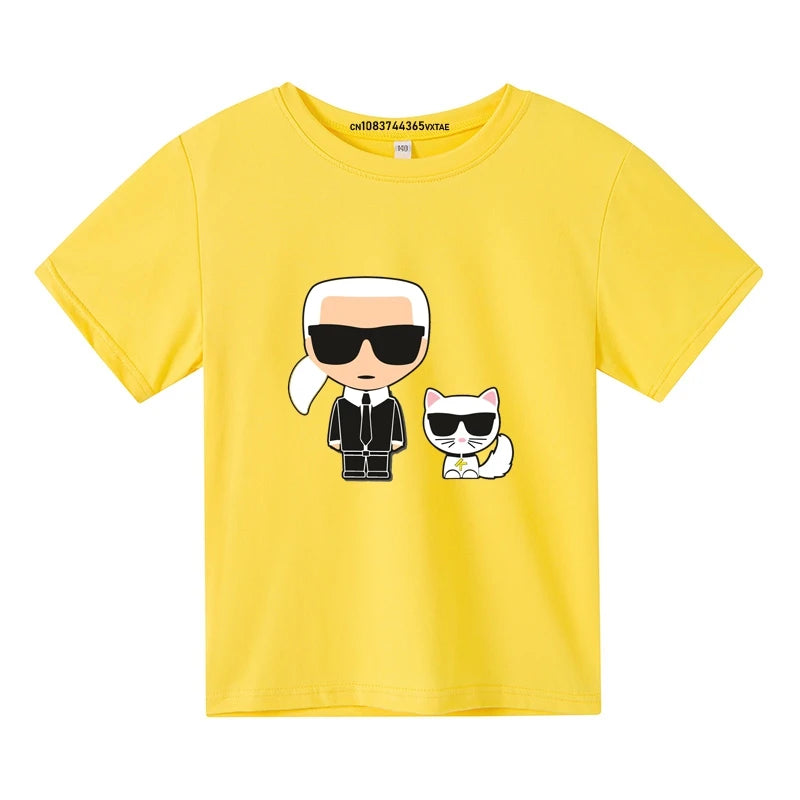 Adel Breathable Short Sleeve Tees Children Top