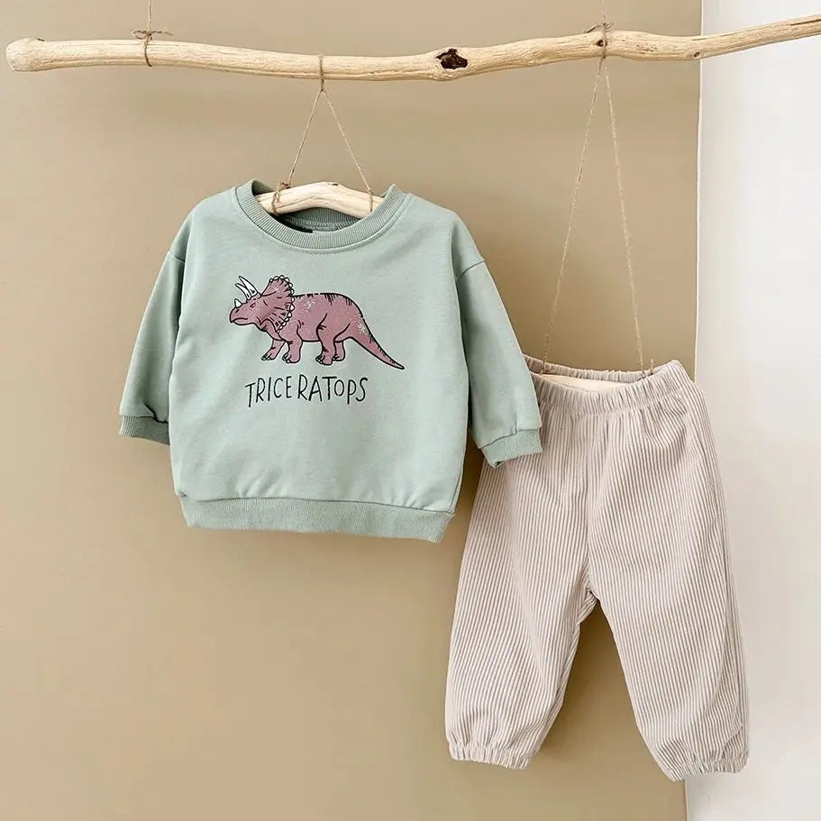 Louis 2Pcs Newborn Set Dinosaur Sweater