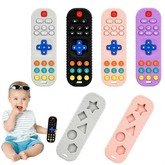 Teething Toys for 0-12 Month Babies - Baby TV Remote Control Shaped Toy