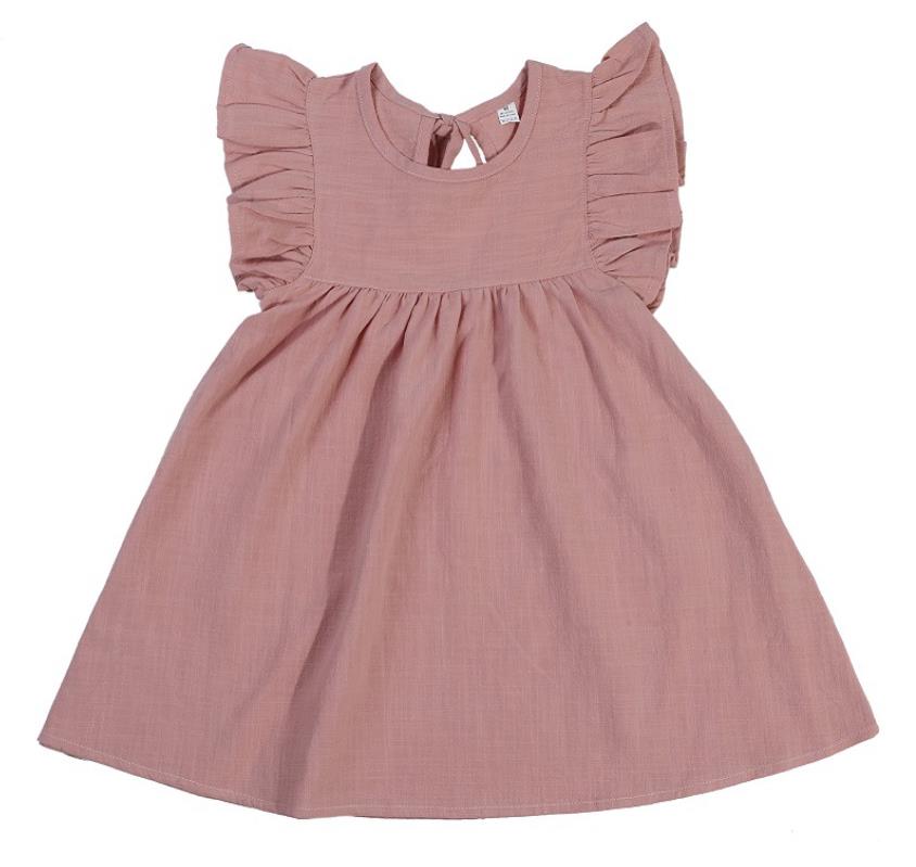 Lia Style Summer Flying sleeve Cotton Princess Dres