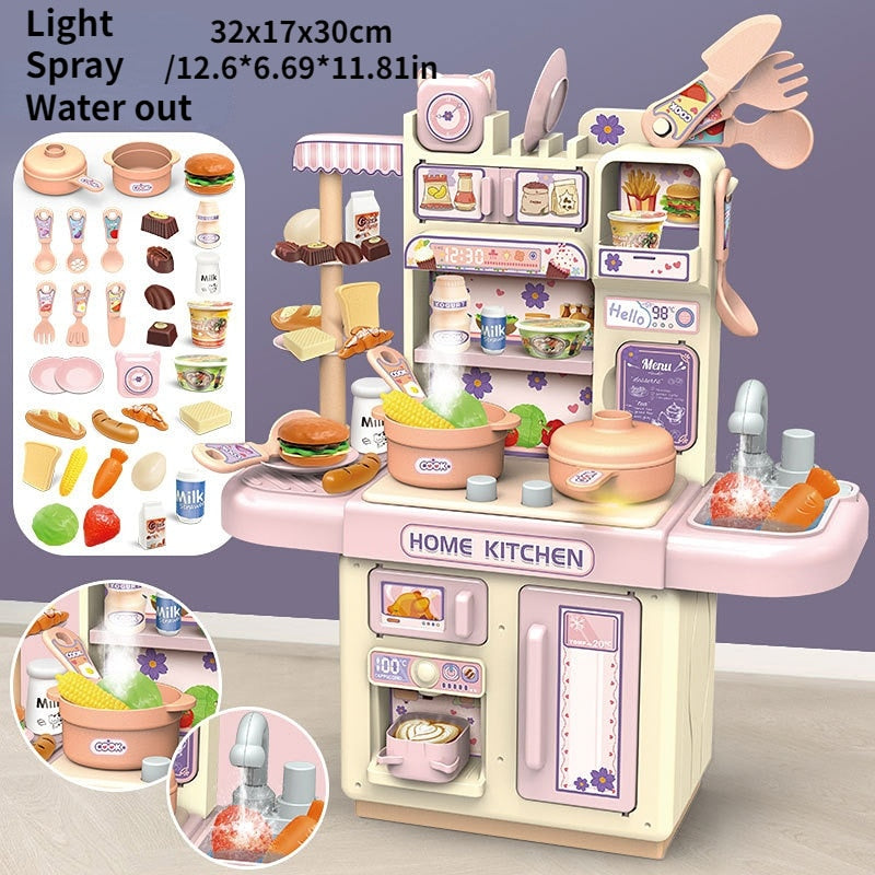 Large Children Simulation Kitchen Toy Lampligh Sound Effect - GuGuTon