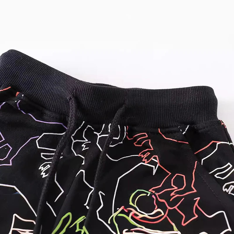 Grabiel Summer Boys Short Cartoon Dinosaur different colors