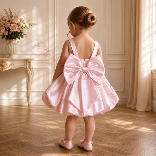Wholesale Baby 3D Flower Girl Dress for Kids Bloomer Top Market