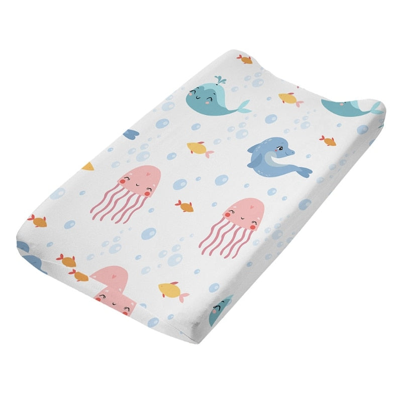 Stretchy Print Changing Mat Protector Diaper Changing Pad