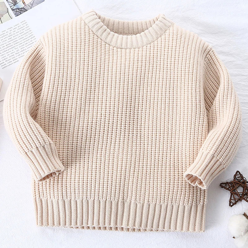 Tito Casual Chunky Cable Knit Baby Sweater