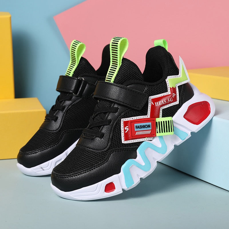 Kids Running Shoes for Boys Summer Fashion Leather Casual - GuGuTon