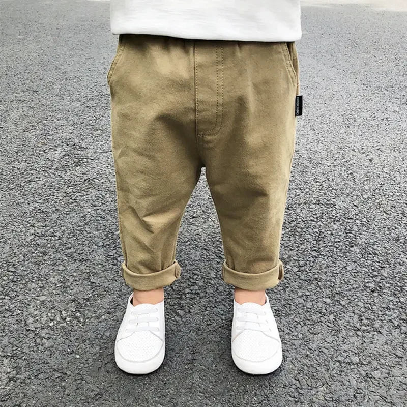 Arnau Kids Children Pants Elastic Waist Straigh