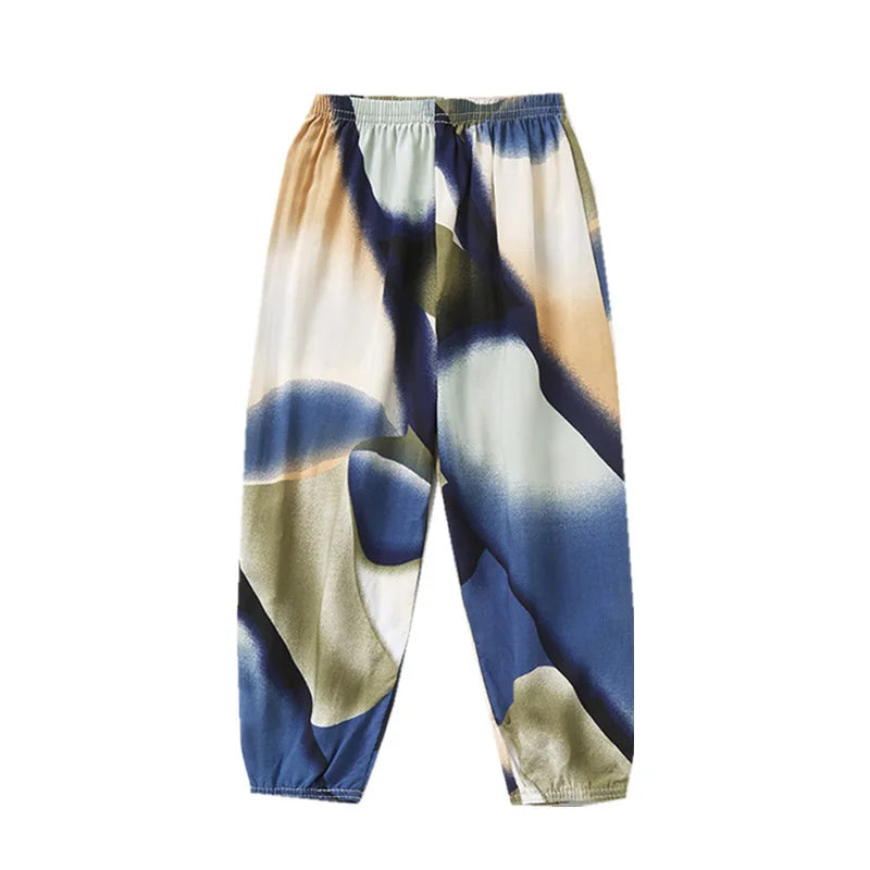 Víctor Boys Cotton Clothes Summer Thin Home Pants