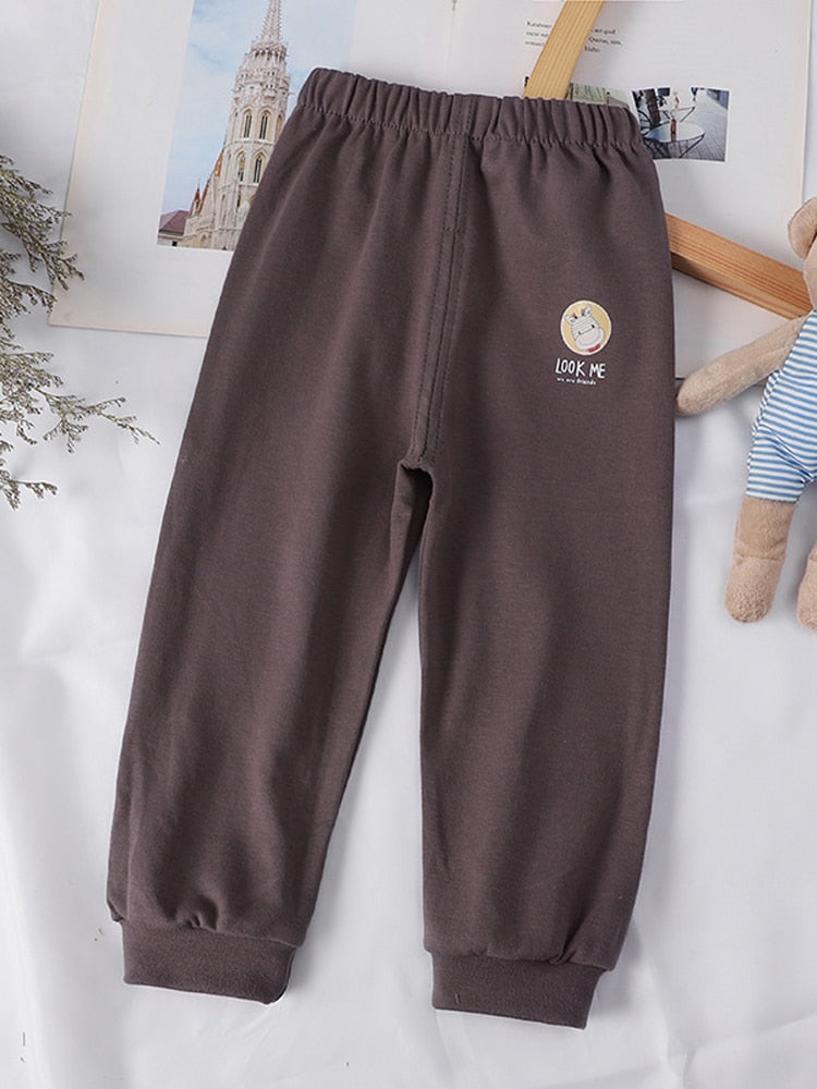 Casual Cotton Soft Color Loose Bloomer Comfortable Length Trousers