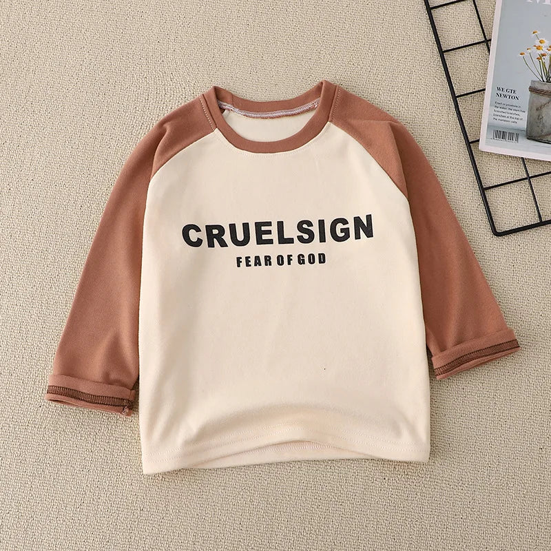 Daniel Cartoon Tops Long Sleeve Tees