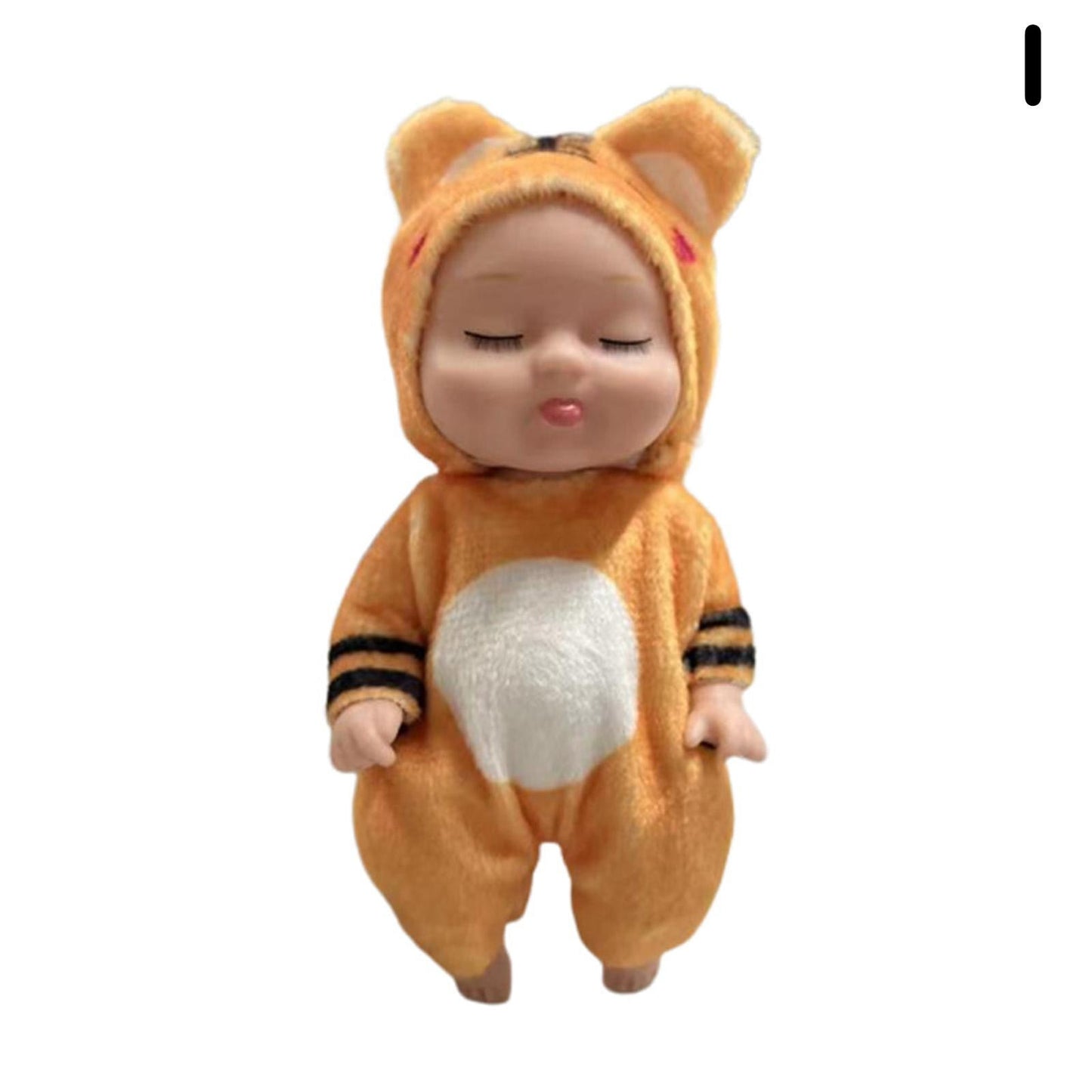 Rebirth Sleeping Simulated Moveable Joints Mini Soothe Cute Sleep Baby Dolls - GuGuTon