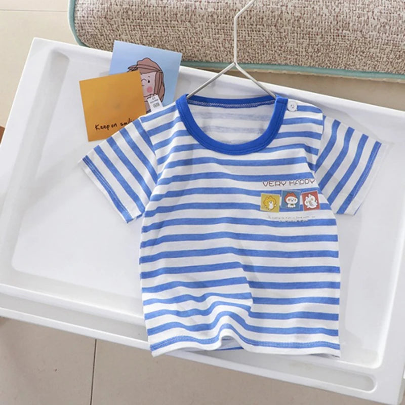 Adara Kids Clothes Summer Cartoon Tops Sleeve Clothes 