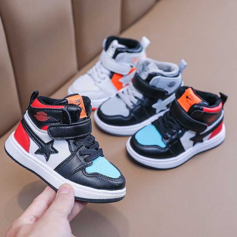 Winter New Boys Girls Cotton Warm Sneakers Sports Shoes for Kids