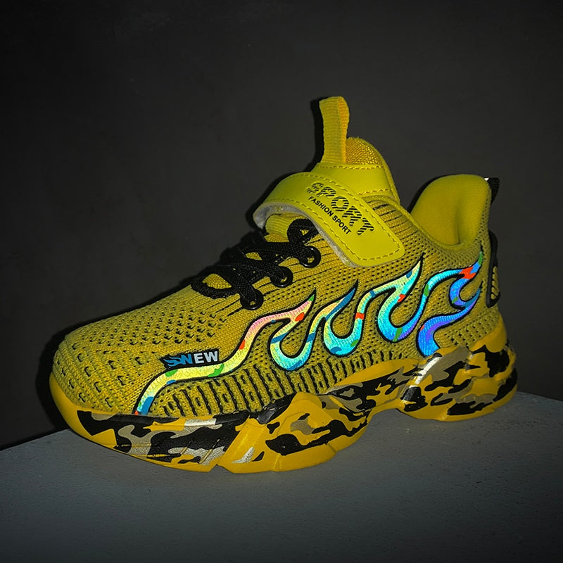 Breathable Mesh Sneakers Fashion Casual Running Kids Shoes Boys - GuGuTon