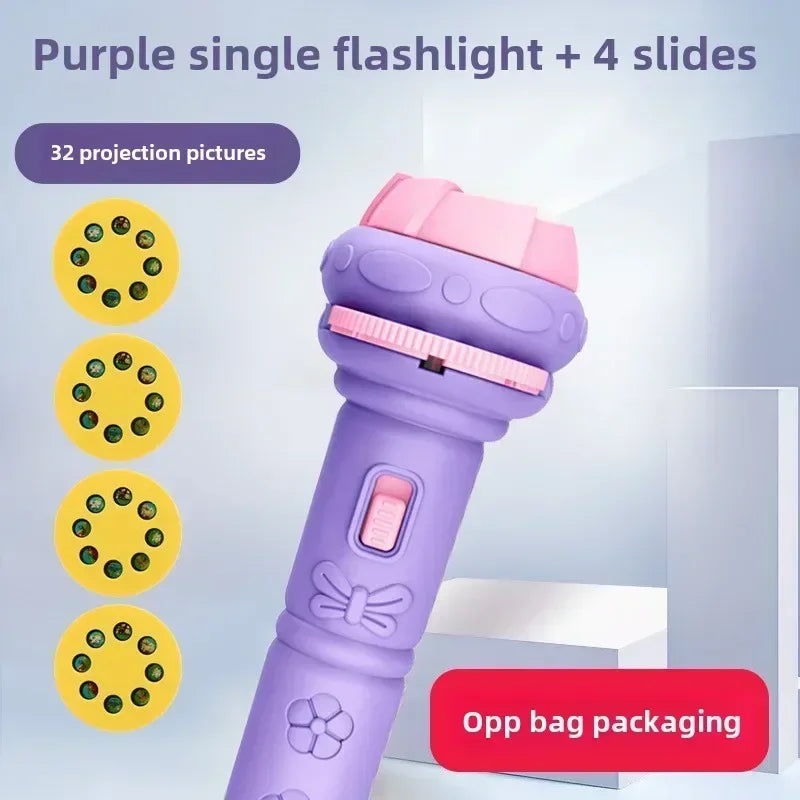 Flashlight Projector Torch Lamp Toy Cute Cartoon Creativity Toy
