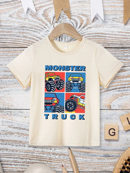 Carlos Monster Truck Trend Cool Boy T-shirt - GuGuTon baby store - Baby Fashion - Toddlers Outfits - Babies Outfits - Toddler Clothes - Kids Clothing - Newborn Clothes - Newborn Wear - Kids Wear - Trending Clothes - Trending Outfits - Fall Fashion - Winter Fashion - Girls Clothes - Boys Clothes - Babies Wear - Kids Accessories - KidsWear - Summer Clothes - Summer Fashion - Summer Trend - Falls Sweaters - Tops - Bottom - Jeans - Blouse - Dresses - Newborn Dresses - Toys